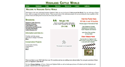 Desktop Screenshot of highlandcattleworld.com